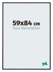 Kent Aluminium Bilderrahmen 59x84cm Schwarz Matt Vorne Messe | Yourdecoration.at