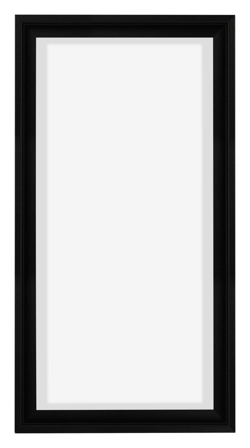 Lyon MDF Schattenfugenrahmen 1 2 Schwarz Matt Vorne | Yourdecoration.at