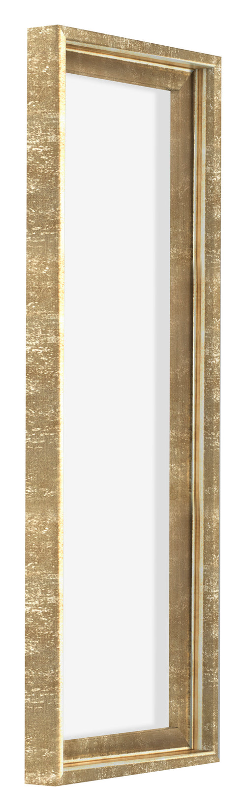 Lyon MDF Schattenfugenrahmen 1 3 Gold Antik Vorne Schrag | Yourdecoration.at