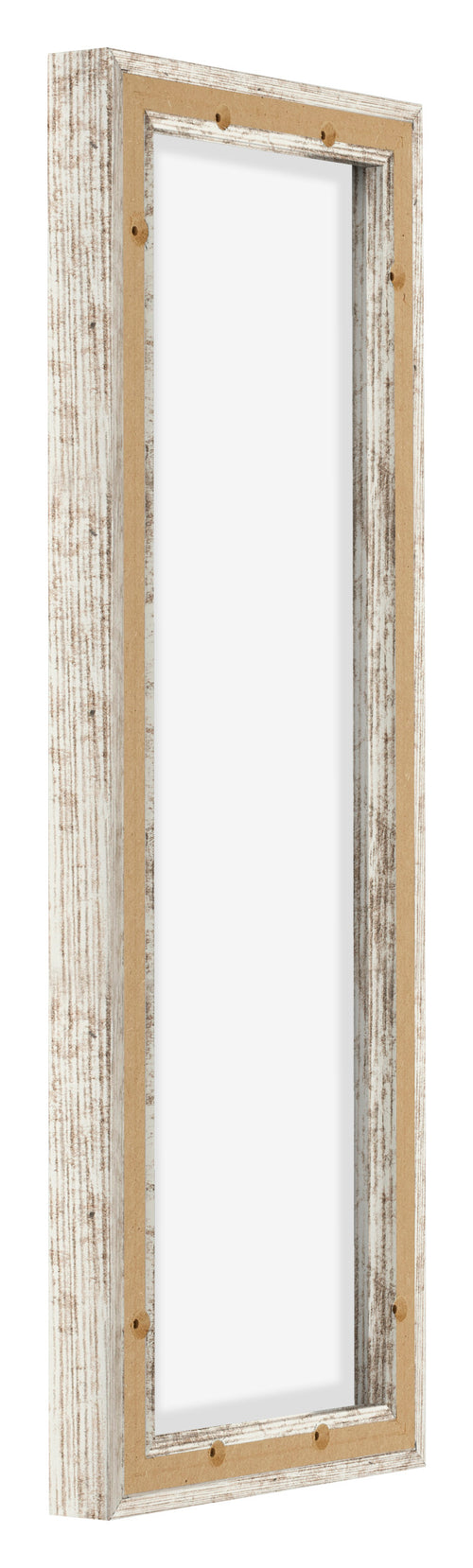 Lyon MDF Schattenfugenrahmen 1 3 Weiss Vintage Ruckseite Schrag | Yourdecoration.at