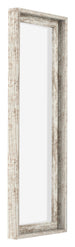Lyon MDF Schattenfugenrahmen 1 3 Weiss Vintage Vorne Schrag | Yourdecoration.at