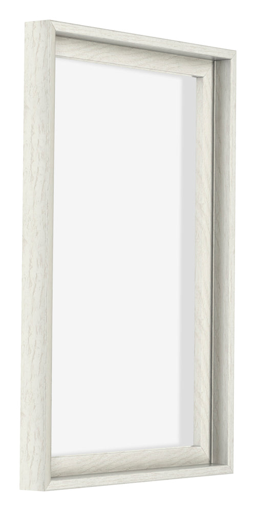Lyon MDF Schattenfugenrahmen 2 3 White Wash Vorne Schrag | Yourdecoration.at