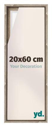 Lyon MDF Schattenfugenrahmen 20x60cm Sonoma Eiche Vorne Messe | Yourdecoration.at