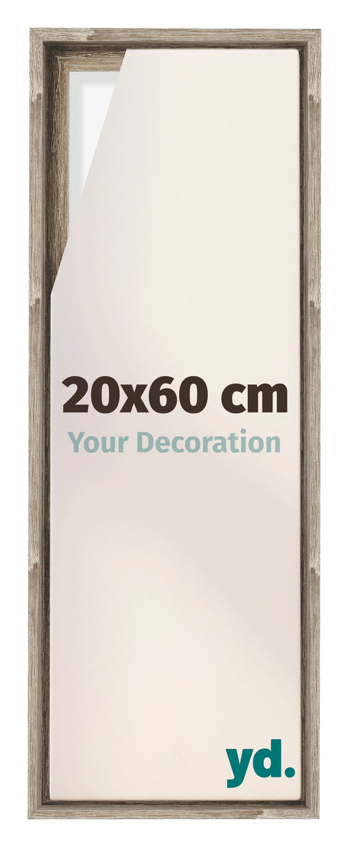 Lyon MDF Schattenfugenrahmen 20x60cm Sonoma Eiche Vorne Messe | Yourdecoration.at