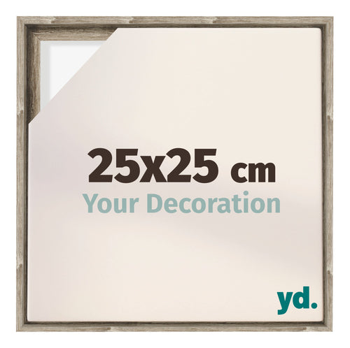 Lyon MDF Schattenfugenrahmen 25x25cm Sonoma Eiche Vorne Messe | Yourdecoration.at