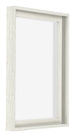 Lyon MDF Schattenfugenrahmen 3 4 White Wash Vorne Schrag | Yourdecoration.at
