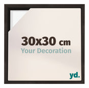 Lyon MDF Schattenfugenrahmen 30x30cm Eiche Dunkel Vorne Messe | Yourdecoration.at