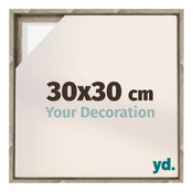 Lyon MDF Schattenfugenrahmen 30x30cm Sonoma Eiche Vorne Messe | Yourdecoration.at