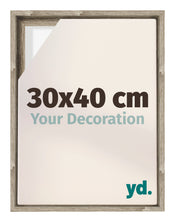 Lyon MDF Schattenfugenrahmen 30x40cm Sonoma Eiche Vorne Messe | Yourdecoration.at