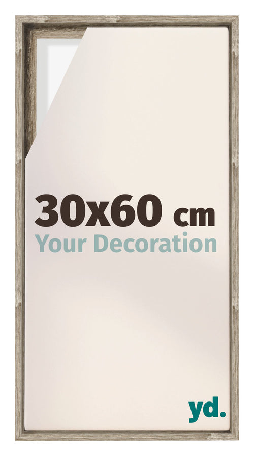 Lyon MDF Schattenfugenrahmen 30x60cm Sonoma Eiche Vorne Messe | Yourdecoration.at