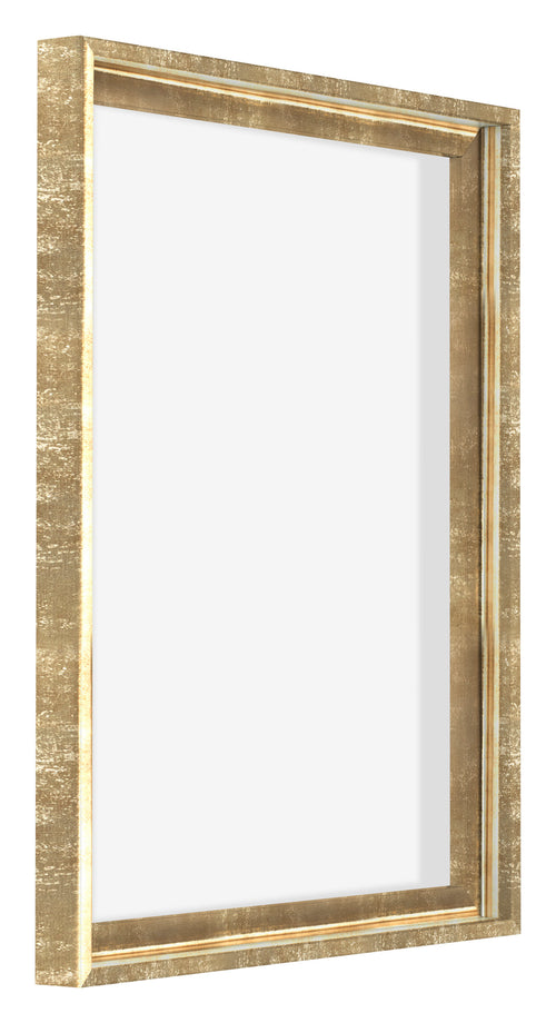 Lyon MDF Schattenfugenrahmen 4 5 Gold Antik Vorne Schrag | Yourdecoration.at
