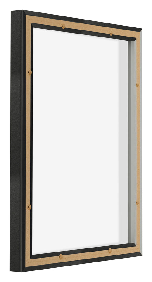 Lyon MDF Schattenfugenrahmen 4 5 Schwarz Matt Ruckseite Schrag | Yourdecoration.at