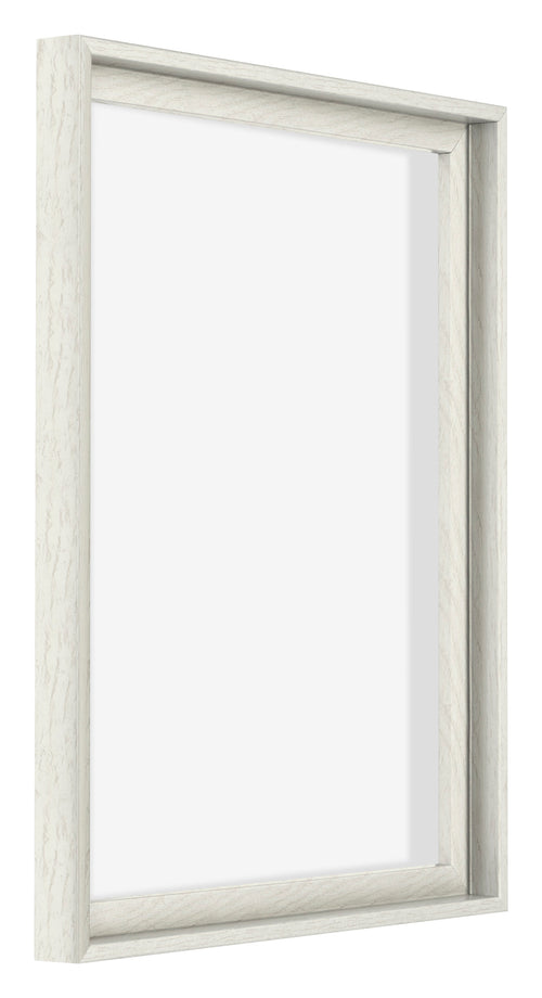Lyon MDF Schattenfugenrahmen 4 5 White Wash Vorne Schrag | Yourdecoration.at