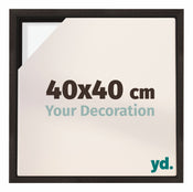 Lyon MDF Schattenfugenrahmen 40x40cm Eiche Dunkel Vorne Messe | Yourdecoration.at