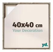 Lyon MDF Schattenfugenrahmen 40x40cm Sonoma Eiche Vorne Messe | Yourdecoration.at