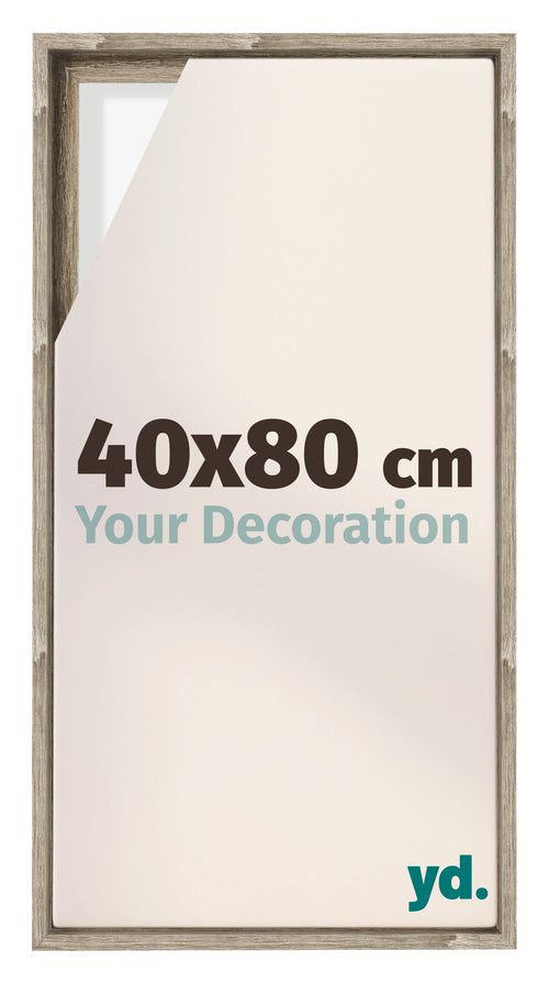 Lyon MDF Schattenfugenrahmen 40x80cm Sonoma Eiche Vorne Messe | Yourdecoration.at