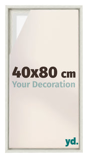 Lyon MDF Schattenfugenrahmen 40x80cm White Wash Vorne Messe | Yourdecoration.at