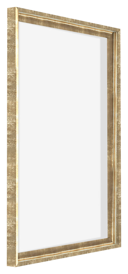 Lyon MDF Schattenfugenrahmen 5 7 Gold Antik Vorne Schrag | Yourdecoration.at