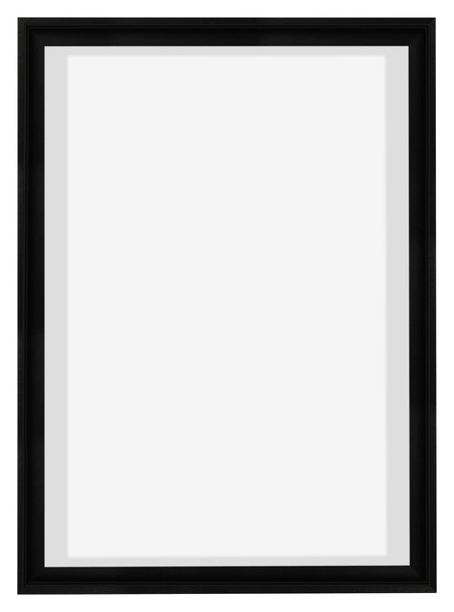 Lyon MDF Schattenfugenrahmen 5 7 Schwarz Matt Vorne | Yourdecoration.at