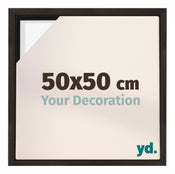 Lyon MDF Schattenfugenrahmen 50x50cm Eiche Dunkel Vorne Messe | Yourdecoration.at
