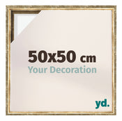 Lyon MDF Schattenfugenrahmen 50x50cm Gold Antik Vorne Messe | Yourdecoration.at