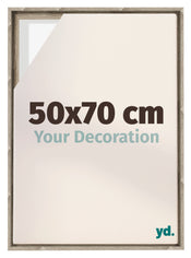 Lyon MDF Schattenfugenrahmen 50x70cm Sonoma Eiche Vorne Messe | Yourdecoration.at