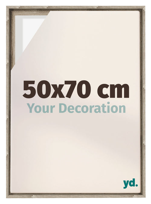 Lyon MDF Schattenfugenrahmen 50x70cm Sonoma Eiche Vorne Messe | Yourdecoration.at