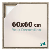 Lyon MDF Schattenfugenrahmen 60x60cm Sonoma Eiche Vorne Messe | Yourdecoration.at