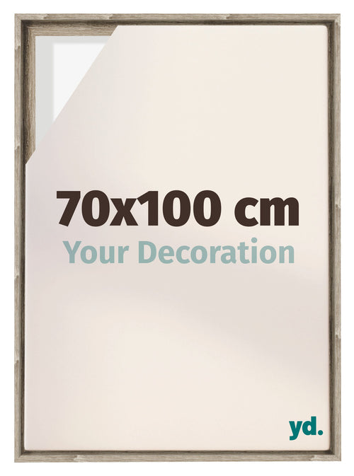 Lyon MDF Schattenfugenrahmen 70x100cm Sonoma Eiche Vorne Messe | Yourdecoration.at