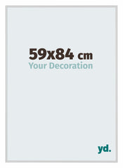 Miami Aluminium Bilderrahmen 59x84cm Silber Matt Vorne Messe | Yourdecoration.at