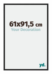 Miami Aluminium Bilderrahmen 61x91 5cm Schwarz Hochglanz Vorne Messe | Yourdecoration.at