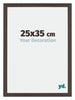 Mura MDF Bilderrahmen 25x35cm Eiche Dunkel Vorne Messe | Yourdecoration.at