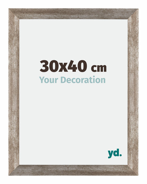 Mura MDF Bilderrahmen 30x40cm Metall Vintage Vorne Messe | Yourdecoration.at