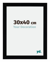Mura MDF Bilderrahmen 30x40cm Schwarz Hochglanz Vorne Messe | Yourdecoration.at