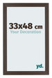 Mura MDF Bilderrahmen 33x48cm Eiche Dunkel Vorne Messe | Yourdecoration.at