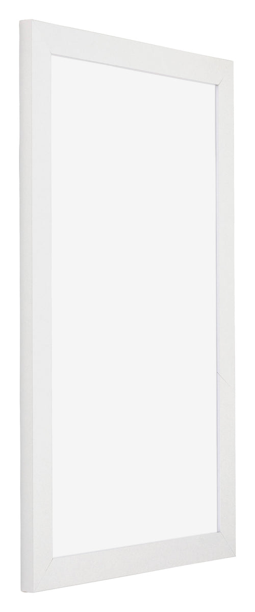 Mura MDF Bilderrahmen 33x48cm Weiß Hochglanz Vorne Schrag | Yourdecoration.at