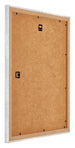 Mura MDF Bilderrahmen 36x49cm Silberglanz Vintage Ruckseite Schrag | Yourdecoration.at