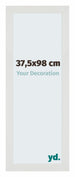 Mura MDF Bilderrahmen 37 5x98cm Weiss Matt Vorne Messe | Yourdecoration.at