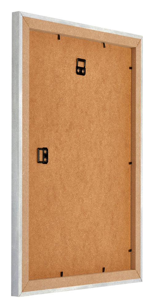 Mura MDF Bilderrahmen 45x60cm Silberglanz Vintage Rucksteite Schrag | Yourdecoration.at