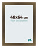 Mura MDF Bilderrahmen 48x64cm Bronze Dekor Vorne Messe | Yourdecoration.at