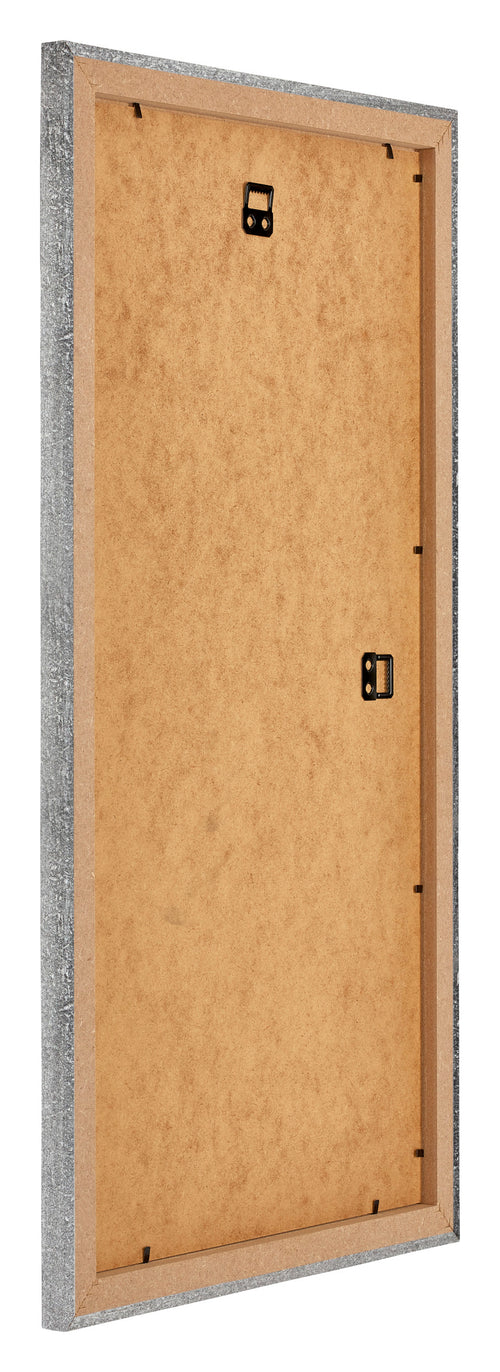 Mura MDF Bilderrahmen 50x100cm Grau Gewischt Rucksteite Schrag | Yourdecoration.at