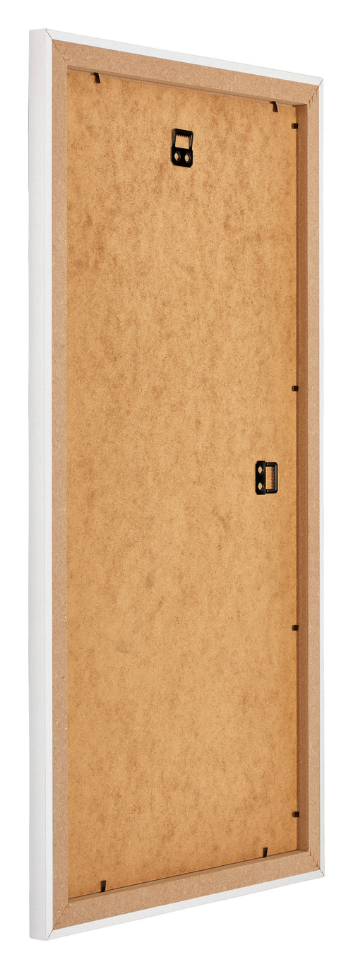 Mura MDF Bilderrahmen 50x100cm Weiss Hochglanz R��ckseite Schr��g | Yourdecoration.at