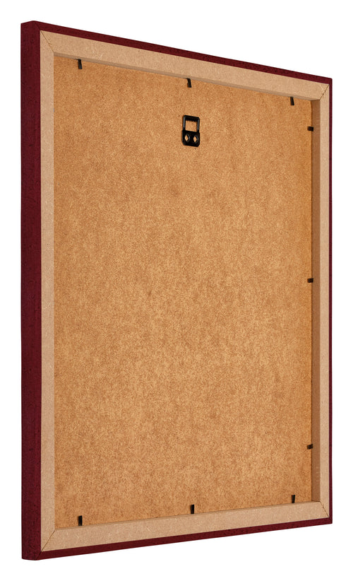 Mura MDF Bilderrahmen 50x50cm Weinrot Gewischt Rucksteite Schrag | Yourdecoration.at