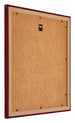 Mura MDF Bilderrahmen 50x50cm Weinrot Gewischt Rucksteite Schrag | Yourdecoration.at