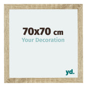Mura MDF Bilderrahmen 70x70cm Sonoma Eiche Vorne Messe | Yourdecoration.at