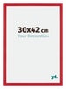 Mura MDF Bilderrahmen 30x42cm Rot Vorne Messe | Yourdecoration.at