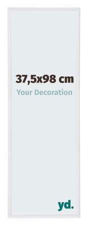 Annecy Kunststoff Bilderrahmen 37 5x98cm Weiss Hochglanz Vorne Messe | Yourdecoration.at