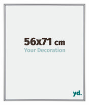 Annecy Kunststoff Bilderrahmen 56x71cm Silber Vorne Messe | Yourdecoration.at