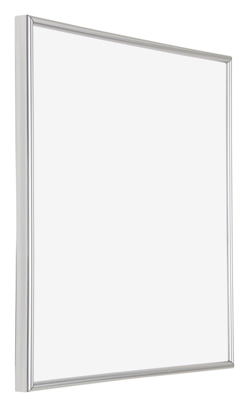 Annecy Kunststoff Bilderrahmen 60x60cm Silber Vorne Schuin | Yourdecoration.at