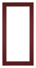 Passepartout 20x40cm Karton Weinrot Rand 4cm Gerade Vorne | Yourdecoration.de